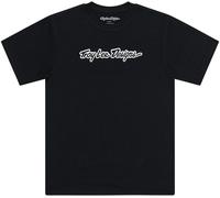 Troy Lee Designs Signature Camiseta de manga corta, negro-blanco, tamaño S para Hombres