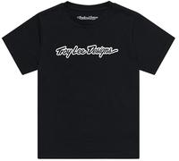 Troy Lee Designs Signature Kids Camiseta, negro, tamaño M para Niños