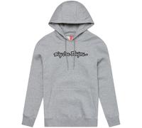 Troy Lee Designs Signature Sudadera con capucha, gris/negro, Talla L
