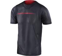 Troy Lee Designs Skyline Air Channel Camiseta de bicicleta, negro/rojo, Talla XL