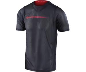 Troy Lee Designs Skyline Air Channel Camiseta de bicicleta, negro/rojo, Talla XL