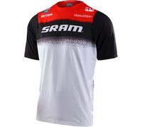 Troy Lee Designs Skyline Air SRAM Roost Maillot de bicicleta shortsleeve, negro-blanco-rojo, tamaño XL para Hombres