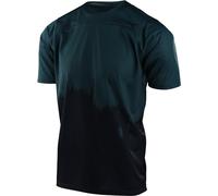 Troy Lee Designs Skyline Diffuze Camiseta de bicicleta juvenil, negro/azul oscuro, Talla L