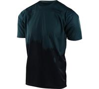 Troy Lee Designs Skyline Diffuze Camiseta de bicicleta juvenil, negro-azul, tamaño L