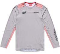 Troy Lee Designs Skyline Pro Air Ridgeline Camiseta de bicicleta, Gris claro, Talla M