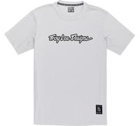Troy Lee Designs Skyline Ride Signature Camiseta de bicicleta de manga corta, Gris claro, Talla XL