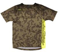 Troy Lee Designs Skyline SS Scrubland Kids Maillot de bicicleta, verde, tamaño XS para Niños