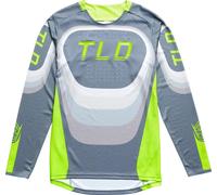 Troy Lee Designs Sprint Reverb Maillot de bicicleta para niños, Gris claro/neón, Talla S