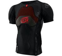 Troy Lee Designs Stage Ghost D3O SS, camisa protectora unisex S female Negro/Rojo