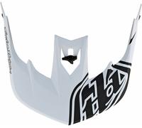 Troy Lee Designs Stage Signature Pico del casco, Blanco
