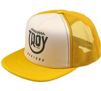 Troy Lee Designs Trucker Smiley Gorra Snapback, amarillo para Hombres