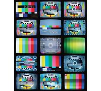 Troy Litten Impresiones en Lienzo Late Night TV 40 x 50 cm, Poliéster, Multicolor