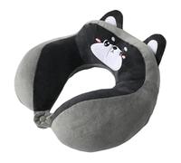 TROYSINC Cojín de viaje con diseño de animales de dibujos animados, para niños y adultos, cojín cervical de viaje para silla de avión, hogar y oficina (Husky)