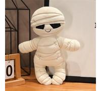 TROYSINC Fantasmas de peluche de peluche de momia, suave momia de dibujos animados de peluche, juguete de peluche, cojín de peluche, decoración de Halloween para niños regalo