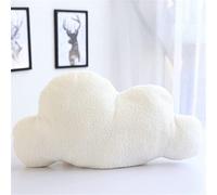 TROYSINC Nubes Cojín de peluche de peluche, cojín decorativo de tela, cojín de felpa, regalo de cumpleaños para niños, decoración, habitación de los niños, hogar, dormitorio (blanco, 25 x 13 cm)