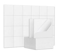 TroyStudio 24 paneles acústicos autoadhesivos, 12 x 12 x 0.32 pulgadas, paneles absorbentes de sonido, paneles decorativos de amortiguación de eco para puerta, grabación de música, estudio en casa