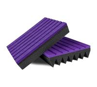 TroyStudio Almohadillas de aislamiento de altavoces, paquete de 2 cuñas de subwoofer para monitor de estudio de 5 a 5.2 pulgadas, tapete elevador de fieltro de espuma acústica gruesa, pies de altavoz