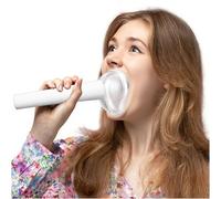 TroyStudio Amortiguador vocal de práctica de karaoke, silenciador de voz portátil de silicona, silenciador de voz, calentamiento, tarro de gritos para aliviar el estrés, máscara insonorizada sin olor