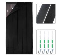 TroyStudio Manta gruesa de insonorización para puerta, 37.5 x 86.6 x 0.8 pulgadas, hoja pesada de barrera de sonido para ventana, divisor de cortina de amortiguación acústica para dormitorio,