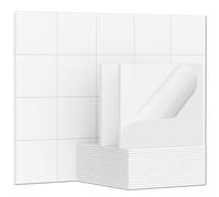 TroyStudio Paneles acústicos autoadhesivos, 12 x 12 x 0.3 pulgadas, paquete de 20 paneles absorbentes de sonido, paneles de sonido decorativos de pared y techo, azulejos de fieltro de tratamiento