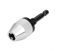 Trozo de cola plana plateado ajustable para amoladora eléctrica que convierte a los conductores para sostener brocas (6.5)