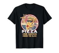 Trozo de Pizza Bandera con Passion por la Pizzas Pepperoni Camiseta