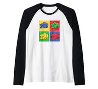 Trozo De Queso Pop-Art Camiseta Manga Raglan