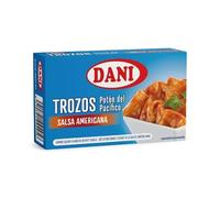 Trozos de Potón del Pacífico en Salsa Americana DANI 120g | Conserva de Calamar Gigante con Toque Picante | Ideal Aperitivos, Tapas y Cocina Mediterránea