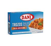 Trozos de Potón del Pacífico en Salsa Americana DANI 120g | Conserva de Calamar Gigante con Toque Picante | Ideal Aperitivos, Tapas y Cocina Mediterránea