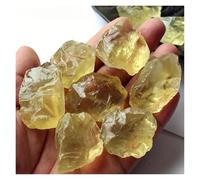 Trozos de rocas minerales en bruto y citrino Natural, especímenes de cristal de energía curativa de cristal amarillo for decoración de chakras y Reiki, regalo(15-20g (1pcs))