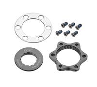 TRP 4717592035940 Adaptador de Disco de 6 Orificios para buje Centerlock-Eje de 12 mm, Unisex-Adult, Negro, One Size