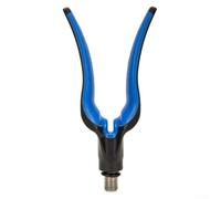 TRP - Soporte para caña de pescar con borde cruzado, color azul, paquete completo de carneros de goma para soporte de cuerno, soporte de barra de pesca de reservorio, estilo europeo (montaje)