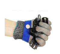 TRPLFGHZ Guantes de trabajo resistentes al corte, Anti Cutting Gloves, Kitchen, Durable Processing, Survival, Meat, Slaughtering, Outdoor Workers, Comfortabl(L(OVER 25cm))