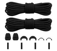 Trpoey 1,5 mm Cordones finos para Salomon Speedcross Zapatillas de esquí Kit de reemplazo de cordones sin nudos, cordones autobloqueantes de repuesto para Speedcross