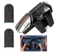 Trpoey 4 Triggers Controlador Móvil Joystick para Smartphone, L1R1 + L2R2 Accesorios Gaming para PUBG y COD, Compatible con Teléfonos Android y iOS