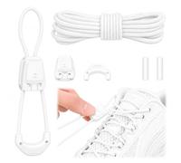 Trpoey Cordones finos de 1,5 mm para botas de esquí Salomon Speedcross, repuesto sin atar, juego de cordones para Speedcross (blanco)
