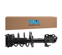 TRQ Conjunto completo de puntal y resorte helicoidal delantero derecho lado del pasajero compatible con Lexus CT200h 2014-2017