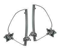 TRQ Juego de elevalunas manual para lado del conductor y del pasajero compatible con Nissan D21 1986-1994 1987-1995 Pathfinder 1995-1997 Pickup