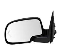 TRQ Left Mirror Power Power Folding Drivers Side Compatible with 03-06 Cadillac 01-06 Chevrolet GMC GM1320362