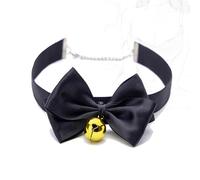 TRQOYTU Collares Bondage Collar Ajustable Con Campana Collares Sexuales De Tela Satén Para Cosplay Bondage Slave Neck Restraint BDSM Neck Band Juguetes Sexuales Eróticos Para Hombres Mujeres Y