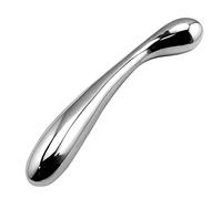 TRQOYTU Consolador De Doble Cabeza De Acero Inoxidable, Tapón Anal, Tapón Anal De Metal, Estimulador Del Punto G De Próstata, Masaje Vaginal, Masturbación Erótica, Juguete Anal Para Hombres