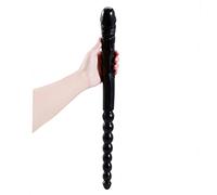 TRQOYTU Consolador Extralargo De Doble Cabeza, Consolador Realista, Cuentas Anales, Tapón Anal, Dilatadores Dobles Flexibles, Masajeador De Próstata, TPE, Masturbación, Juguete Sexual Para Hombres