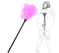 TRQOYTU Deluxe Pluma Cosquillas Flogger Erótico SM Látigo Látigo Sexo Amor Pluma Clítoris Látigo Bondage Azotes Paleta Cama Restricciones Coqueteo Erótico Juego De Rol Juguete Sexual Para Parejas