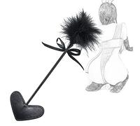 TRQOYTU Flogger Erótico SM Látigo Sexo Cuero Corazón Nalgadas Paleta Deluxe Pluma Clítoris Pluma Clítoris Cama Restricciones Coqueteo Juego De Rol Erótico Juguetes Sexuales Para Parejas Adultos