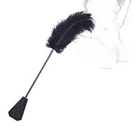 TRQOYTU Flogger Erótico SM Látigo Sexo Pluma Clítoris Cultivo Paleta De Cuero Bondage Paleta De Azotes Coqueteo Cosquillas Restricciones De Cama Juego De Rol Erótico Juguetes Sexuales Para Parejas