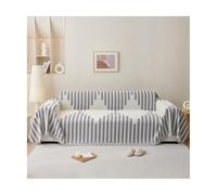 TRQQWEQQ Chenilla Suave Funda Sofa Funda De Sofá Modular con Borlas Cubre Sofa Chaise Longue Anti Gatos para Chaise Longue Gatos Perros(Light Gray B,180 * 420cm)