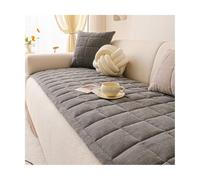 TRQQWEQQ Chenilla Suave Funda Sofa Fundas para Sofa Antideslizante Protector Mascotas Lavable para Chaise Longue Gatos Perros(Gray,60 * 150cm/23.6 * 59 IN)