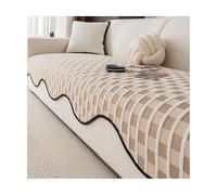 TRQQWEQQ Chenilla Suave Funda Sofa Manta De Sofá Antideslizante Universal Protector Cubre Sofa para Sala De Estar Todos Los Sofás(Brown,70 * 280CM)