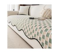 TRQQWEQQ Chenilla Suave Funda Sofa Manta De Sofá Antideslizante Universal Protector Cubre Sofa para Sala De Estar Todos Los Sofás(Green,70 * 210cm)