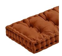 TRQQWEQQ Cojines de banco para muebles de interior, cojines capitoné de terciopelo con asa y correa, cojín de asiento de ventana de 3 pulgadas de grosor, para ventana de cocina, comedor, piano (24